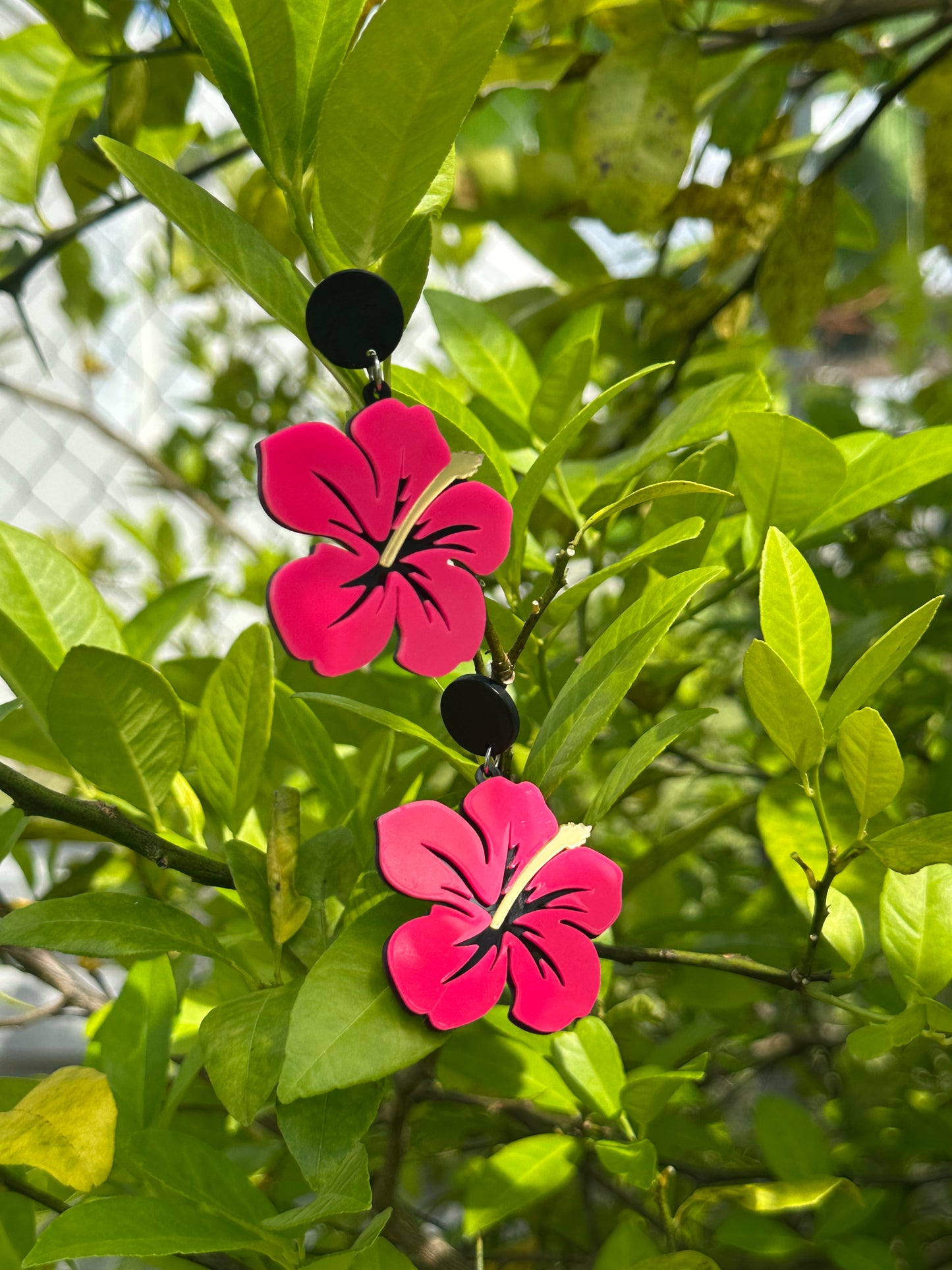 Pantallas de Hibisco en Acrílico – Perfectas para la Playa
