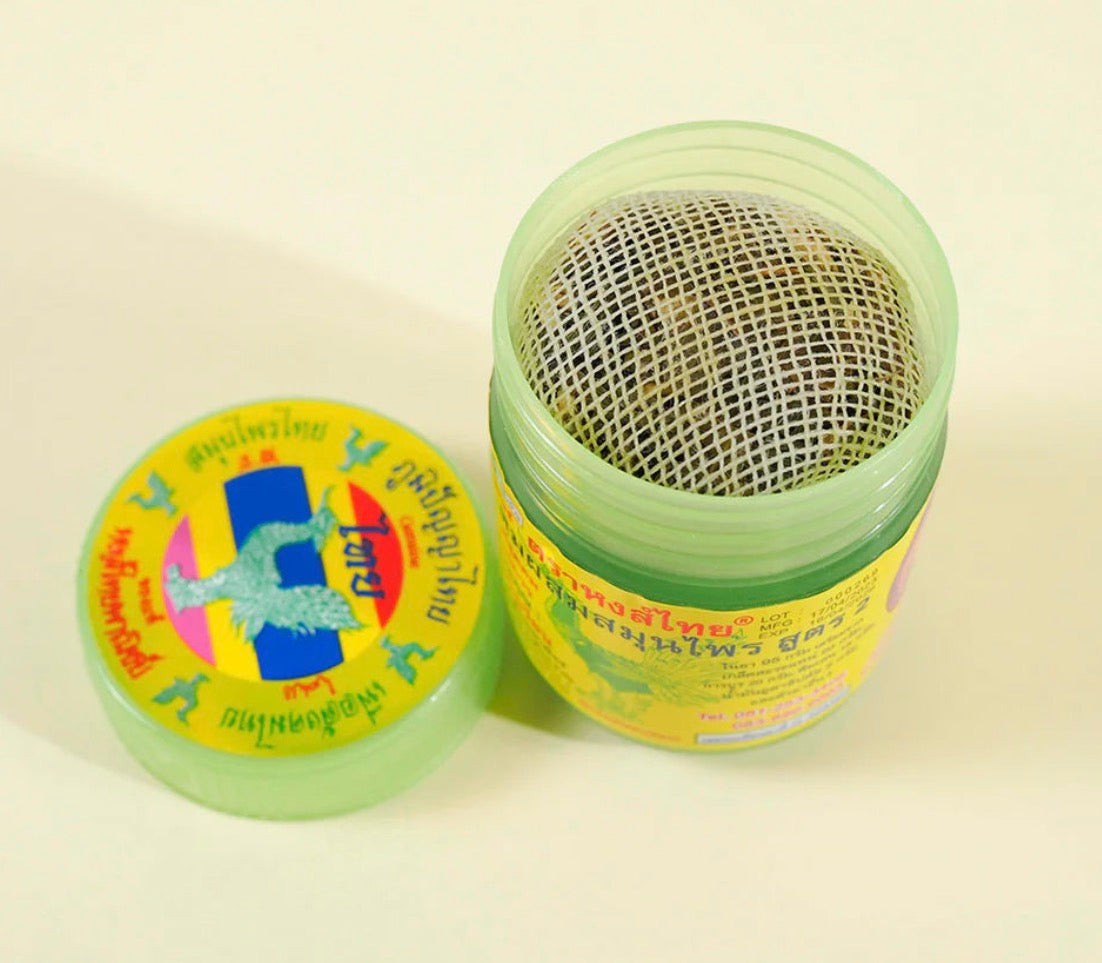 Hongthai 10g- Inhalador de hierbas tradicional tailandés - Alivio nasal natural y aromaterapia para mareos, dolores de cabeza y congestión.