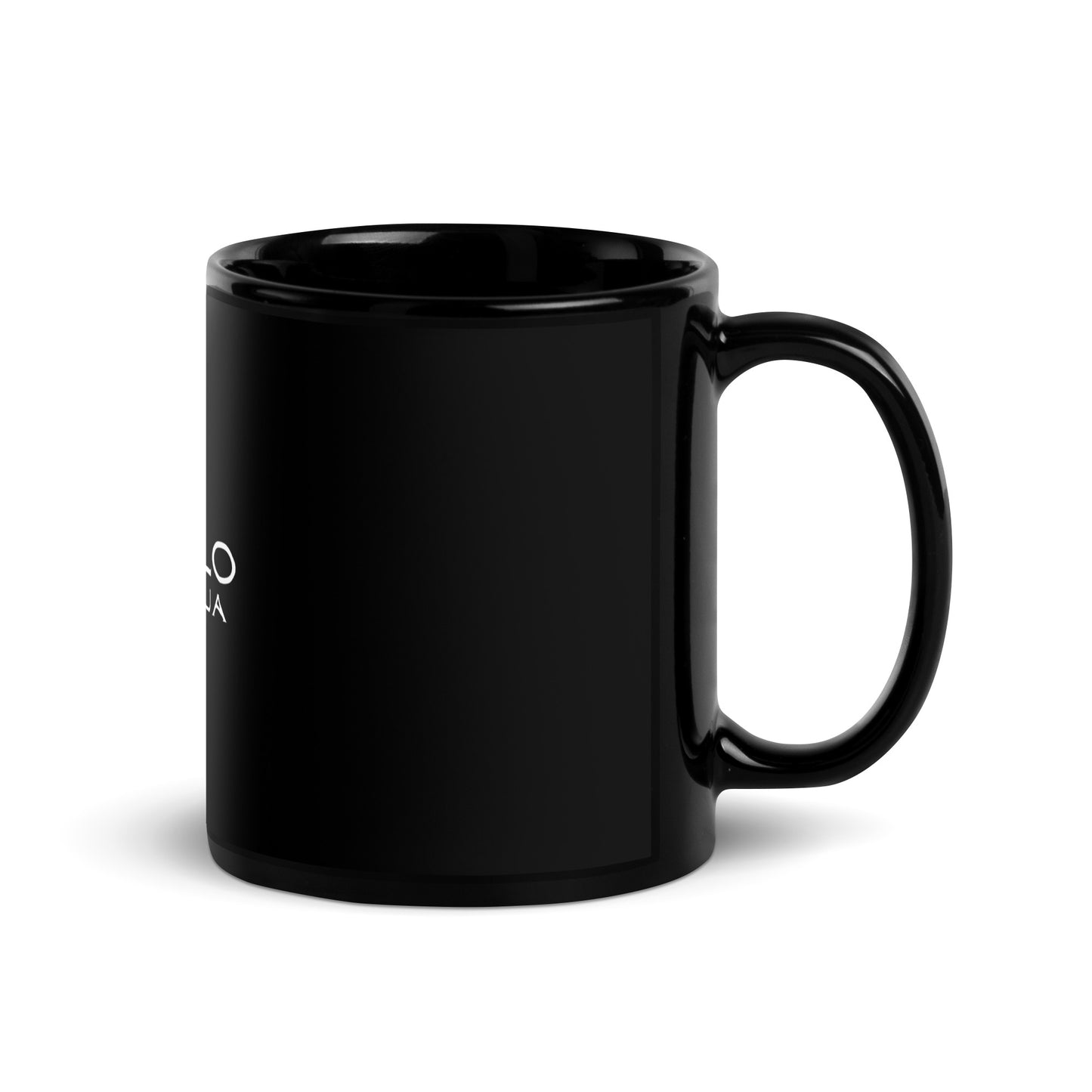 Hablo Boricua Black Glossy Mug