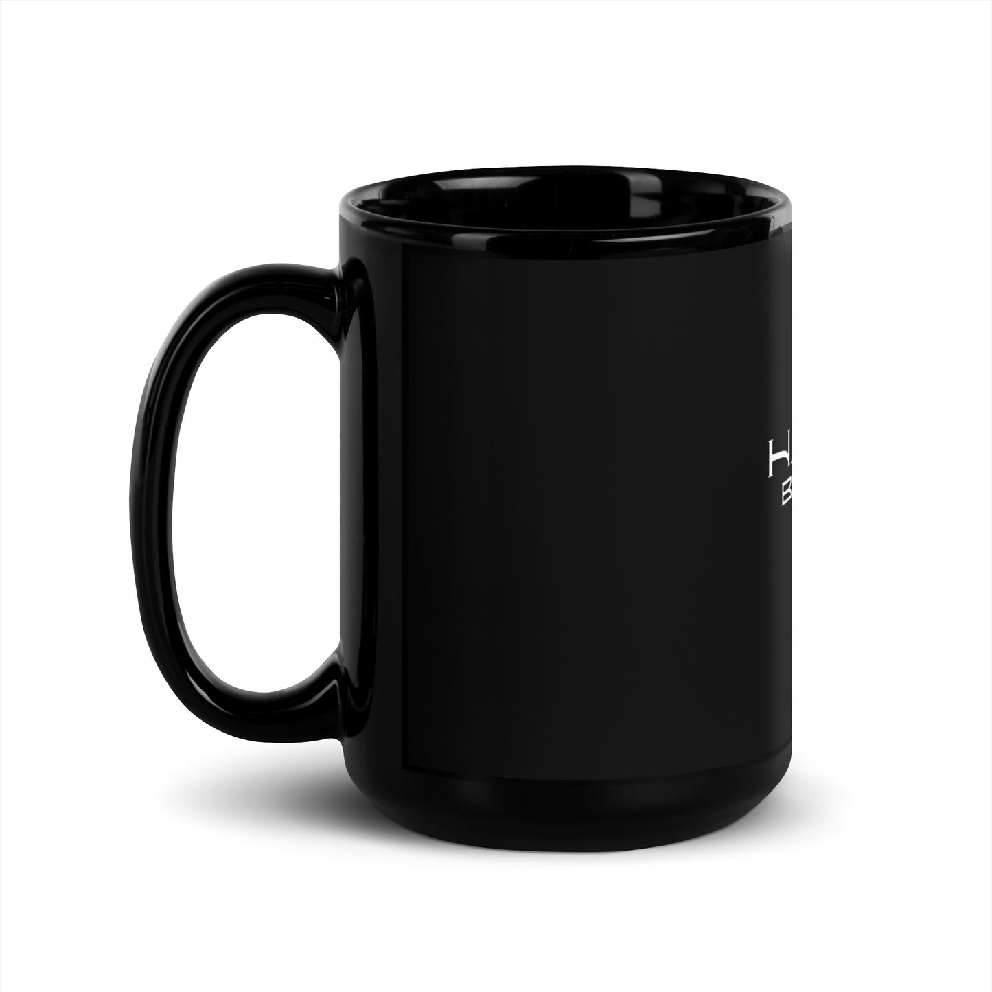 Hablo Boricua Black Glossy Mug