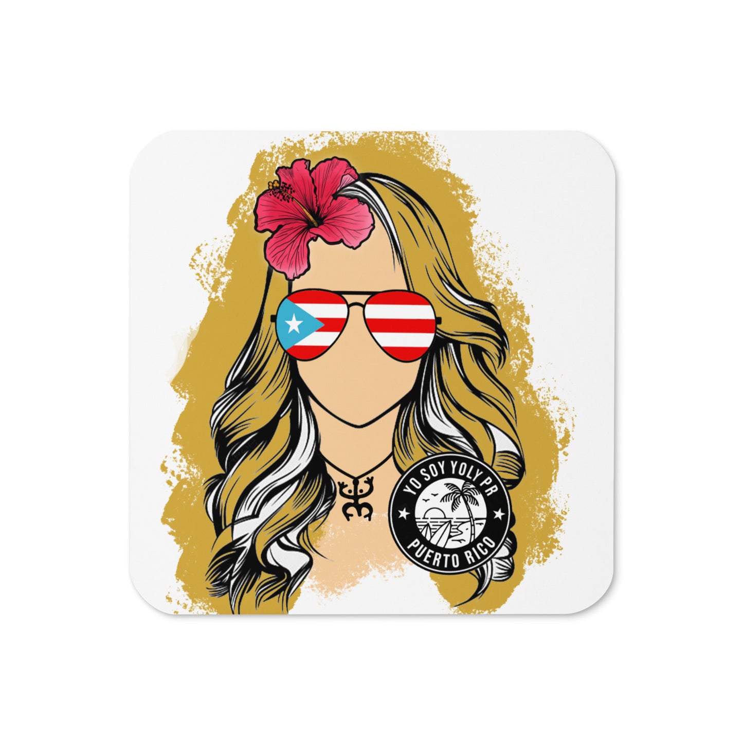 Yo Soy Yoly PR Cork-back coaster