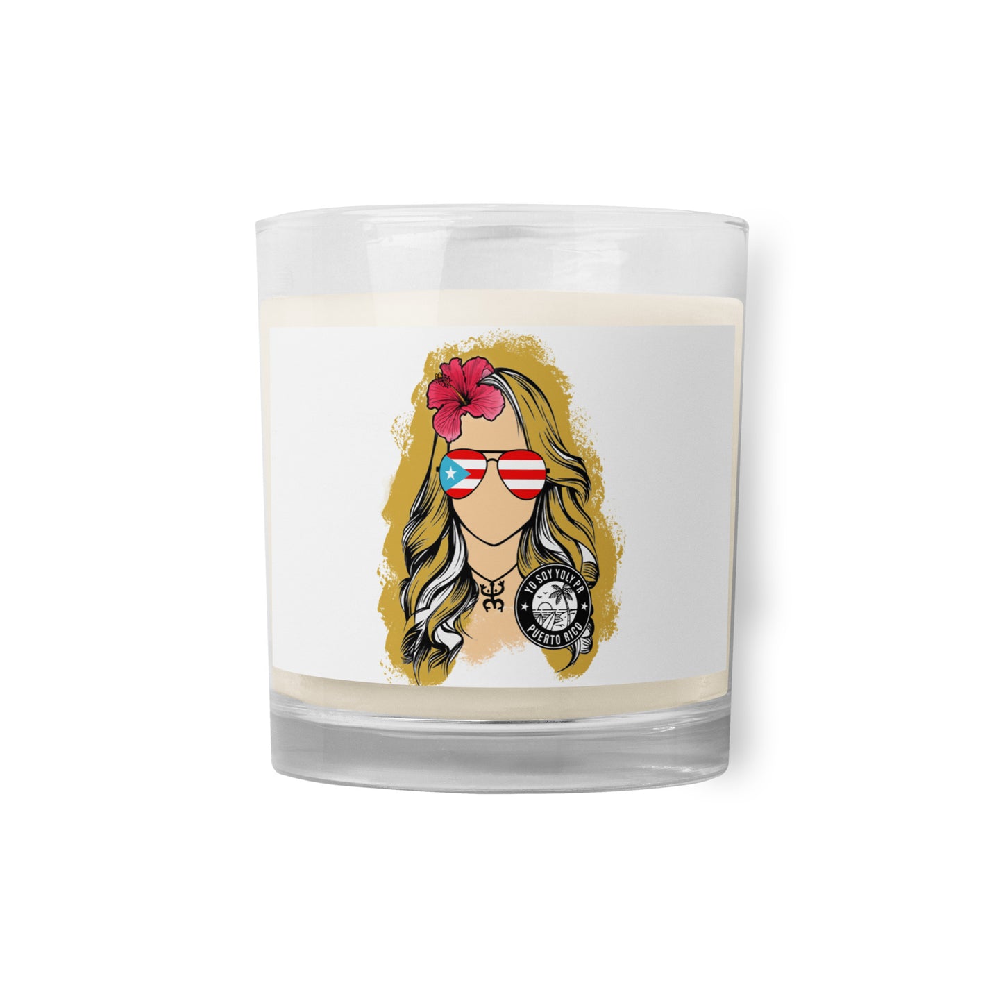 Yo Soy Yoly PR Glass jar soy wax candle