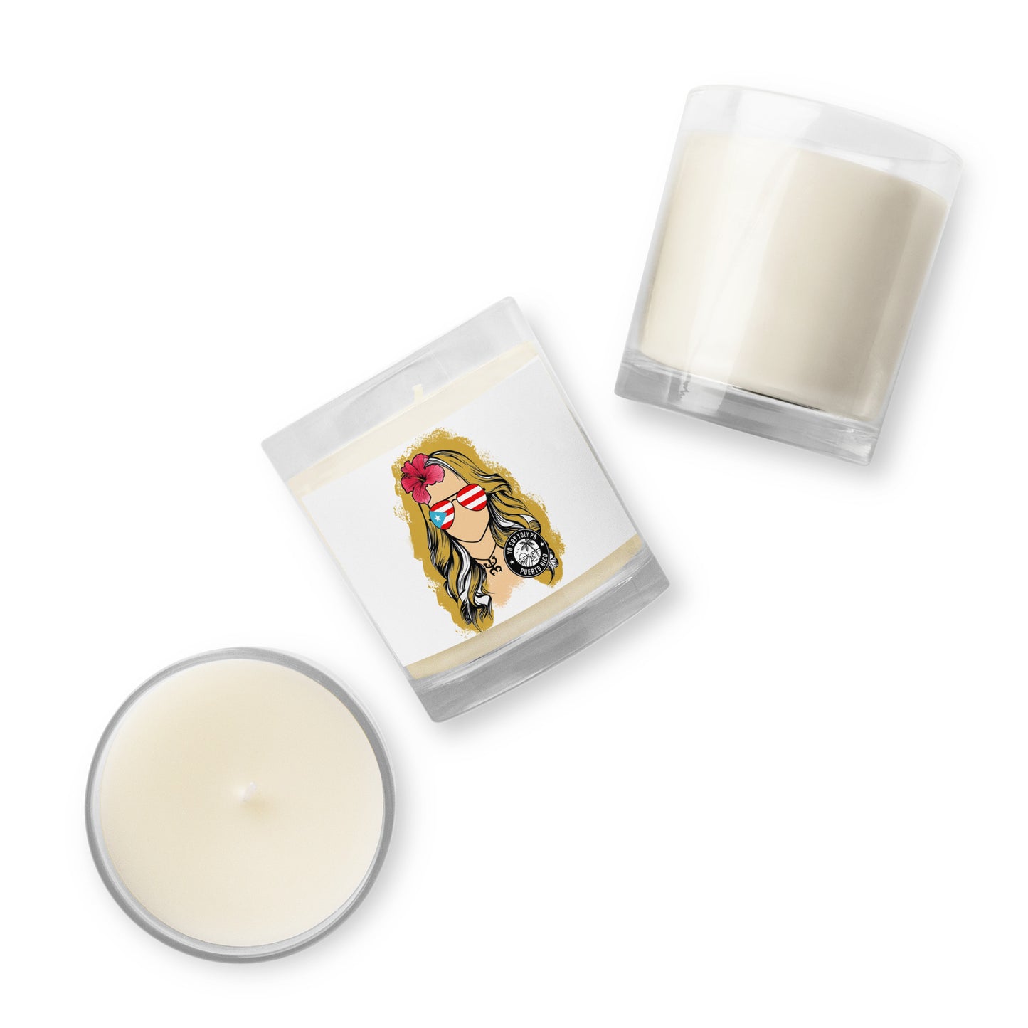 Yo Soy Yoly PR Glass jar soy wax candle