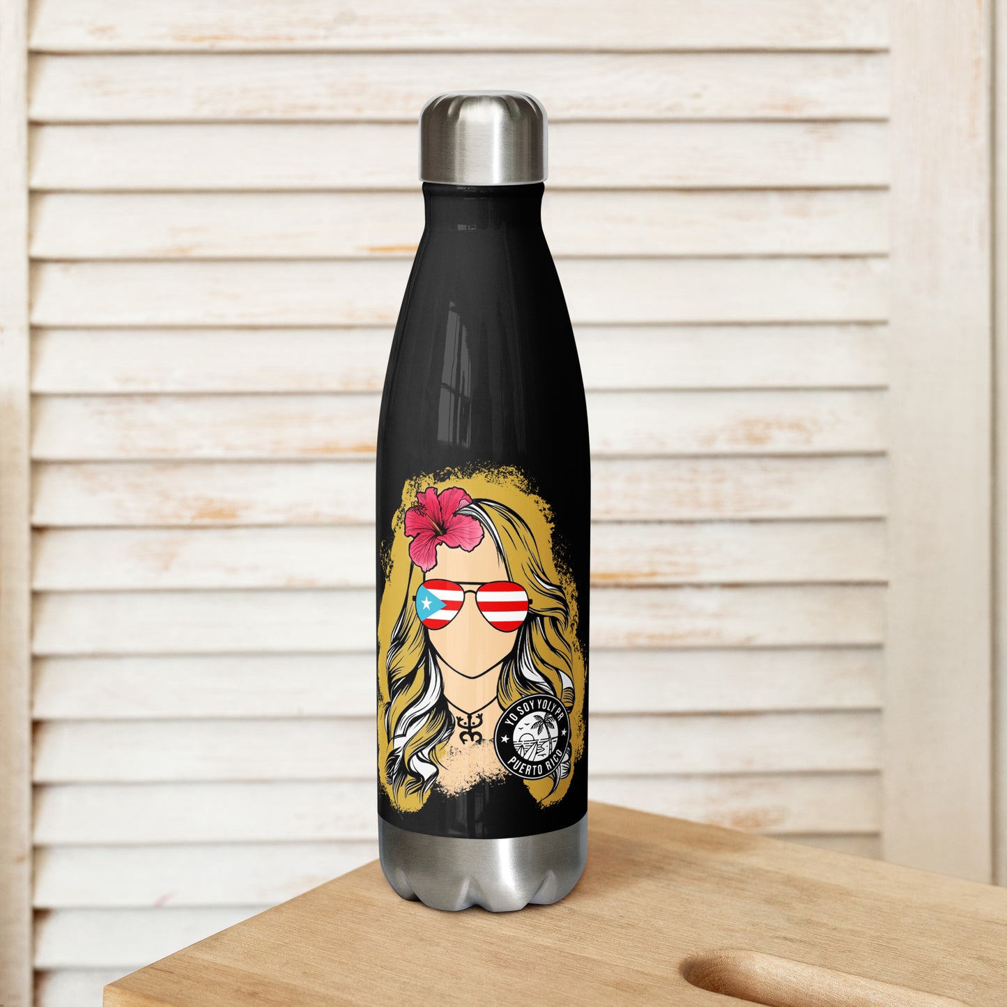 Yo Soy Yoly PR Stainless Steel Water Bottle