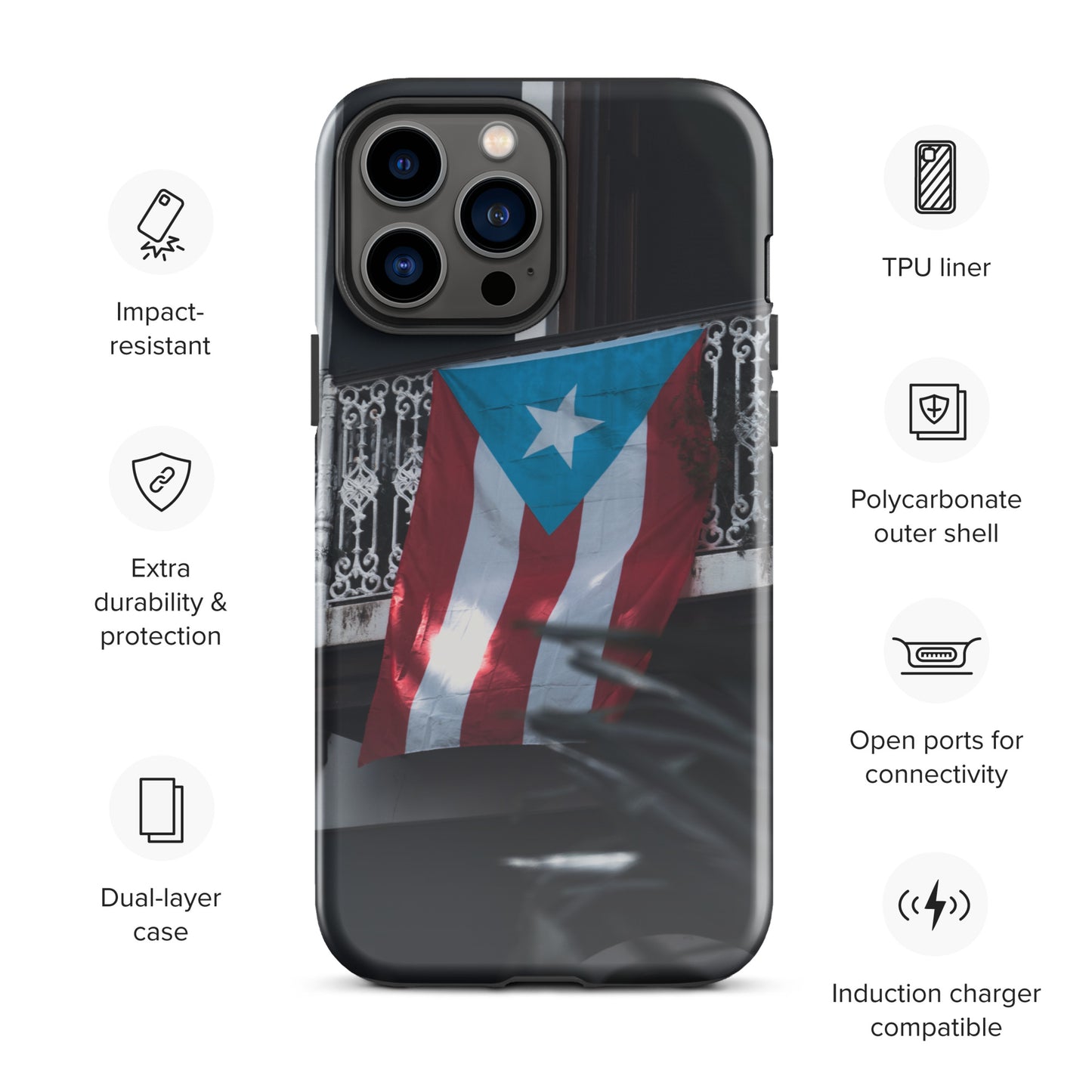 Puerto Rico Conmigo Tough Case for iPhone®