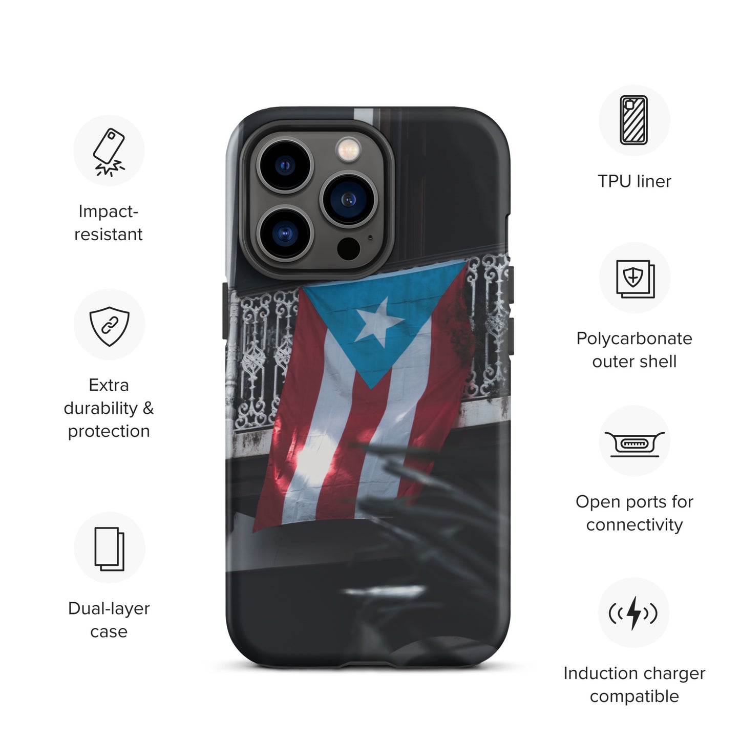 Puerto Rico Conmigo Tough Case for iPhone®