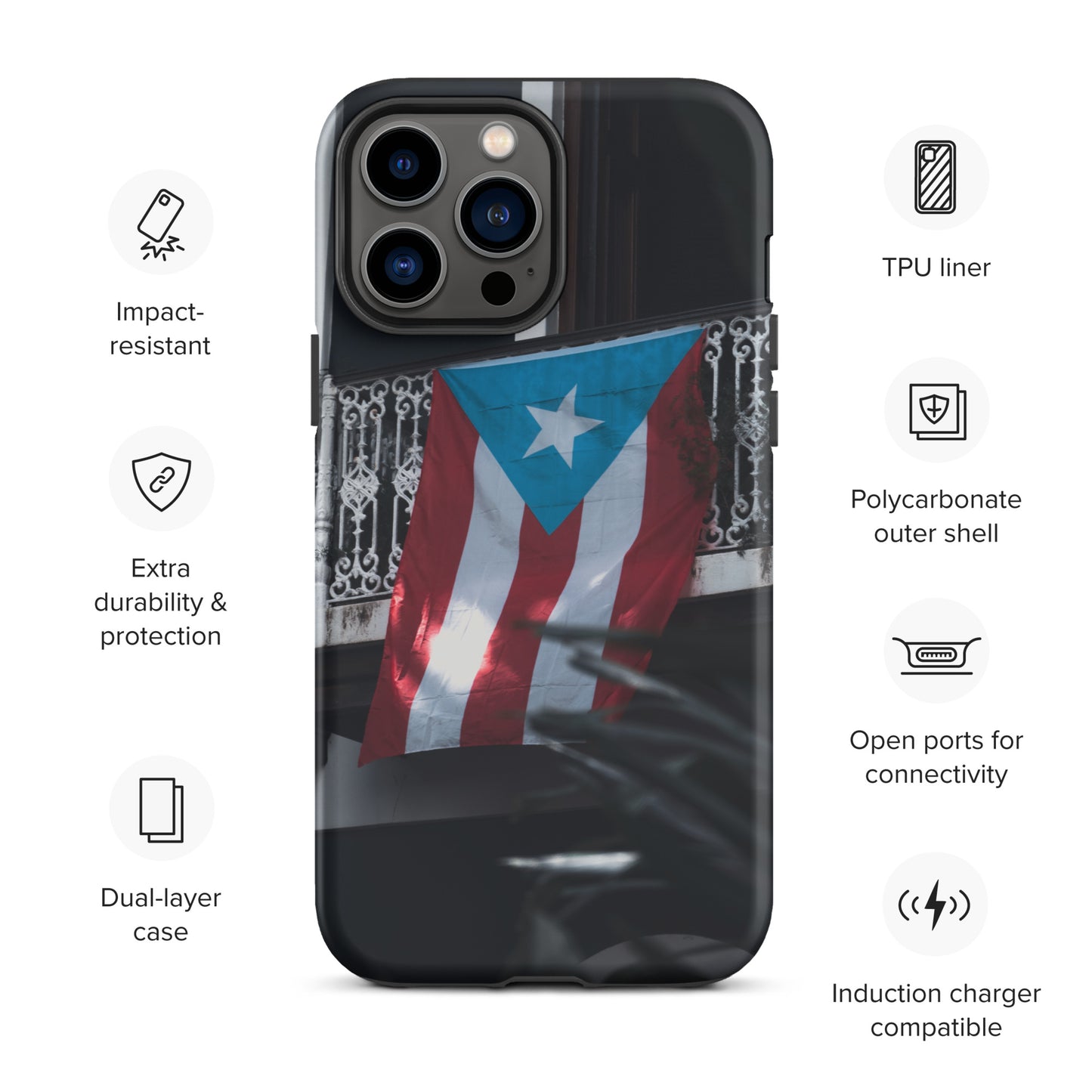 Puerto Rico Conmigo Tough Case for iPhone®