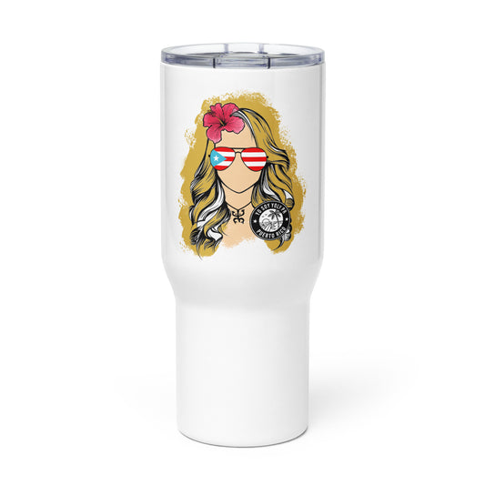 Yo Soy Yoly PR Travel mug with a handle