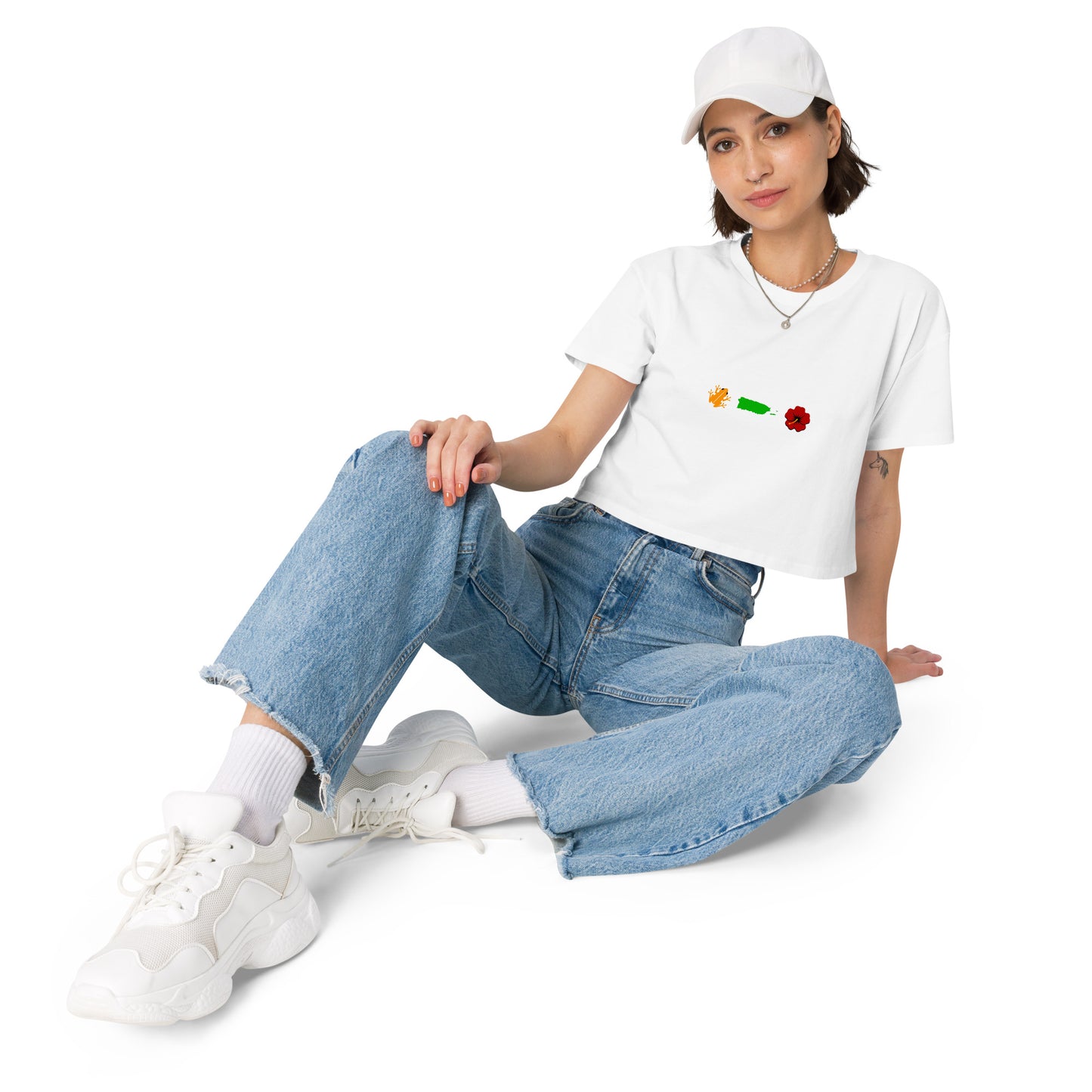 Emoji Women’s crop top